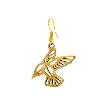 Load image into Gallery viewer, Gold Birds Cut-out Earrings