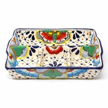 Load image into Gallery viewer, Divided Platter (Dots & Flowers)