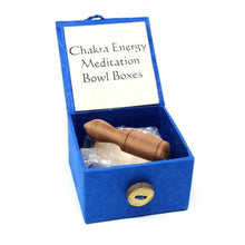 Load image into Gallery viewer, Mini-Meditation Bowl with Handmade Gift Box (Blue Third Eye Chakra)