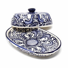 Load image into Gallery viewer, Butter Dish (Blue Flower)