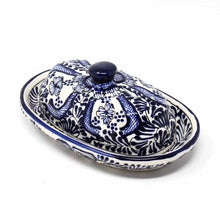 Load image into Gallery viewer, Butter Dish (Blue Flower)