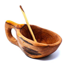 Load image into Gallery viewer, Reclaimed Olive Wood Salt Pot
