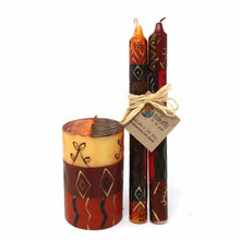 Load image into Gallery viewer, Hand-Painted Pillar Candle with Gift Box