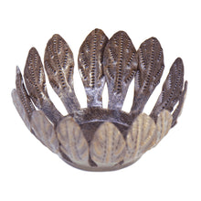 Load image into Gallery viewer, Small Metal Bowl or Votive Holder (Mango Leaf)