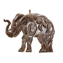 Load image into Gallery viewer, Metal Elephant Wall Art (Hibiscus)
