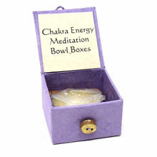Load image into Gallery viewer, Mini-Meditation Bowl with Handmade Gift Box (Purple Crown Chakra)