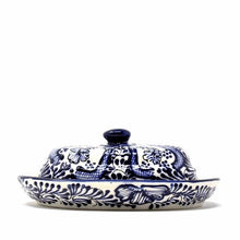 Load image into Gallery viewer, Butter Dish (Blue Flower)