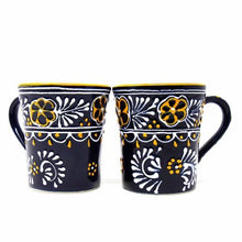 Load image into Gallery viewer, Set of Two Flared Mugs (Blue)