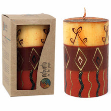 Load image into Gallery viewer, Hand-Painted Pillar Candle with Gift Box