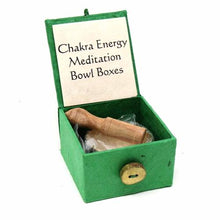 Load image into Gallery viewer, Mini-Meditation Bowl with Handmade Gift Box (Green Heart Chakra)
