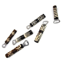 Load image into Gallery viewer, Bottle Opener (Black and White, Assorted Batik Designs)