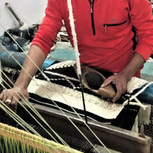 Load image into Gallery viewer, Macrame Wall Hanging (Charcoal and Cream)