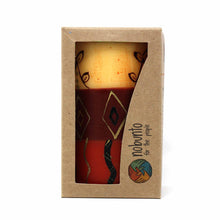 Load image into Gallery viewer, Hand-Painted Pillar Candle with Gift Box
