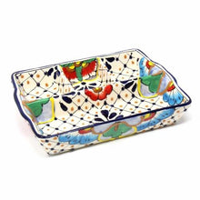 Load image into Gallery viewer, Divided Platter (Dots & Flowers)