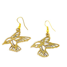 Load image into Gallery viewer, Gold Birds Cut-out Earrings