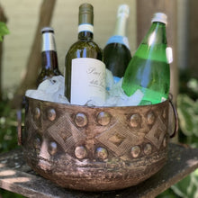 Load image into Gallery viewer, Large Metal Bowl with Round Handles