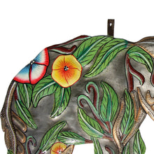 Load image into Gallery viewer, Metal Elephant Wall Art (Hibiscus)