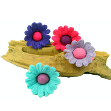 Load image into Gallery viewer, Hand Felted Colorful Flower Fairies (Set of Four)
