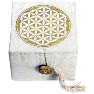 Small Meditation Bowl with Handmade Gift Box (Golden Flower Of Life)