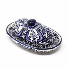 Load image into Gallery viewer, Butter Dish (Blue Flower)
