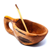 Load image into Gallery viewer, Reclaimed Olive Wood Salt Pot

