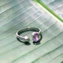 Load image into Gallery viewer, Amethyst Ball Ring
