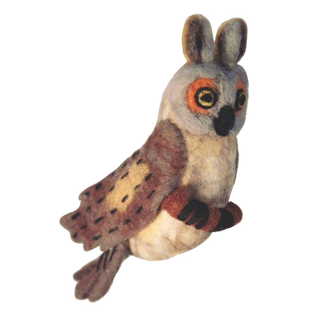 Felt Great Horned Owl Ornament