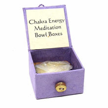 Load image into Gallery viewer, Mini-Meditation Bowl with Handmade Gift Box (Purple Crown Chakra)
