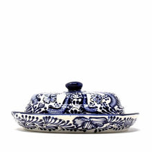 Load image into Gallery viewer, Butter Dish (Blue Flower)
