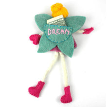 Load image into Gallery viewer, Hand Felted Tooth Fairy (Pink and Green)
