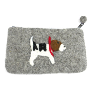 Felted Puppy Clutch