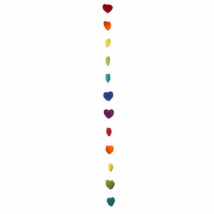 Felt Hearts Garland (Rainbow Colors)