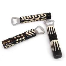 Load image into Gallery viewer, Bottle Opener (Black and White, Assorted Batik Designs)
