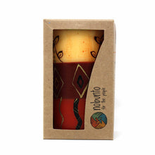 Load image into Gallery viewer, Hand-Painted Pillar Candle with Gift Box
