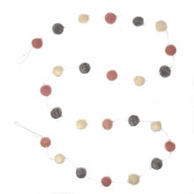 Load image into Gallery viewer, Pom Pom Garland (Cream, Gray and Pink)

