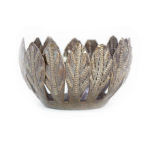 Load image into Gallery viewer, Small Metal Bowl or Votive Holder (Mango Leaf)
