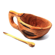 Load image into Gallery viewer, Reclaimed Olive Wood Salt Pot
