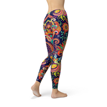 Load image into Gallery viewer, Wild Paisley Leggings
