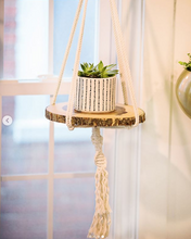 Load image into Gallery viewer, Handmade Macrame Plant Hanger (White)
